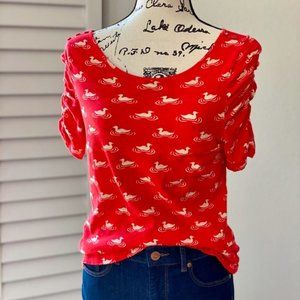 Anthro Postmark Here & There Duck Tee